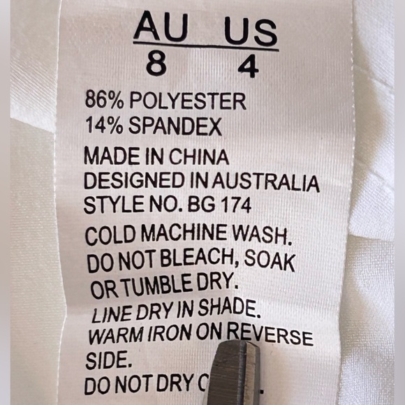 Birdee Sport Golf Skirt A-Line Stretch Zip Pockets White Size 4 - Picture 5 of 7